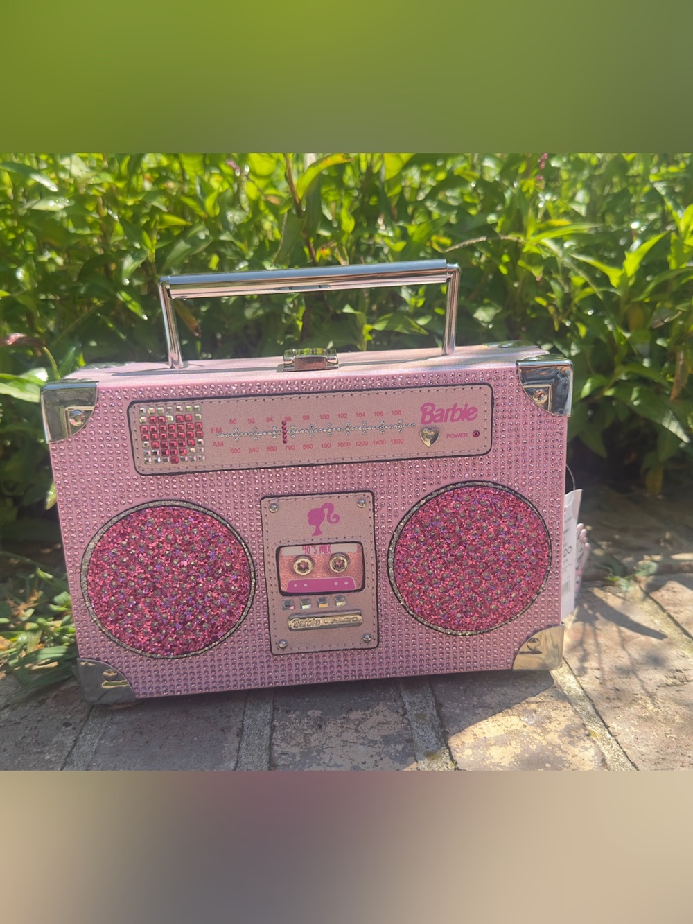 NWT Aldo X Barbie Crystal Boombox Crossbody Bag | Barbie